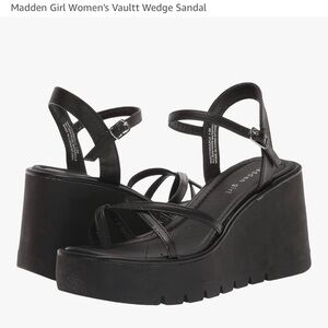 Madden Girl size 8.5-black wedge